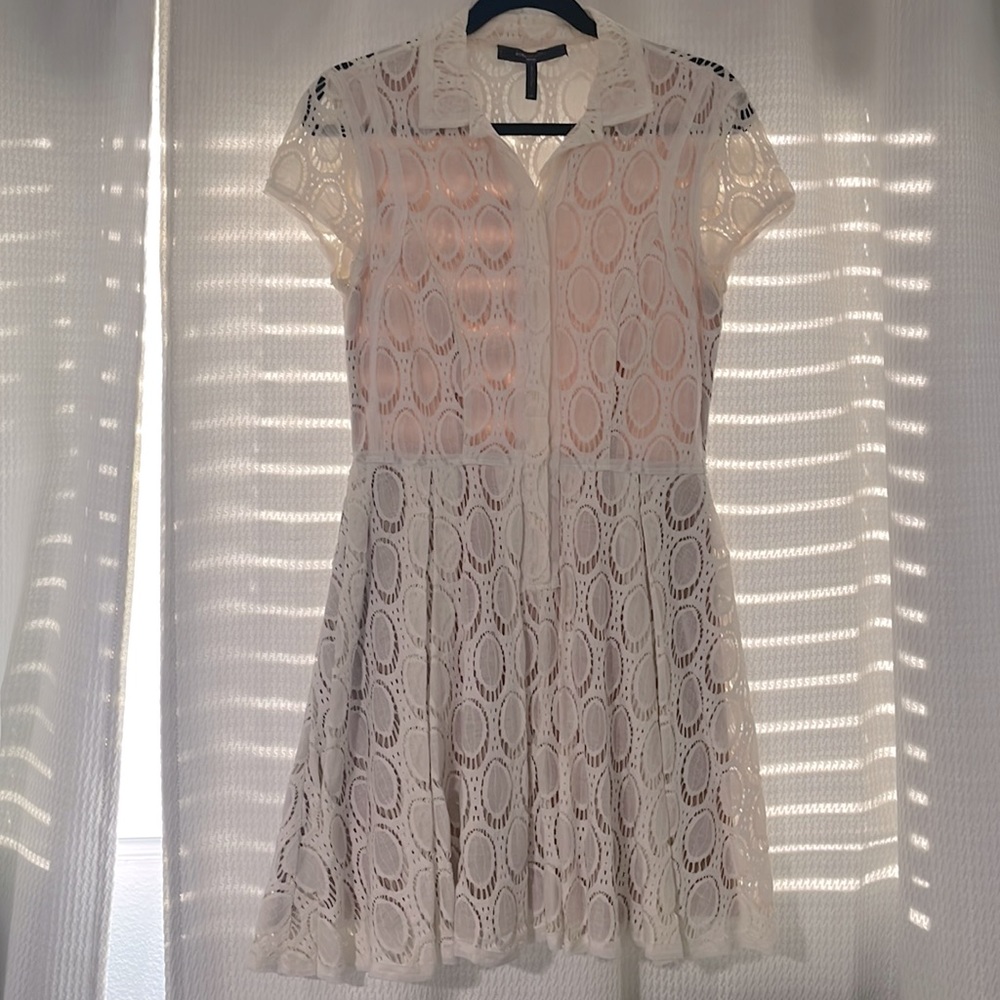 A-line dress. Above knee length.